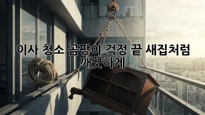 이사 청소, 곰팡이 걱정 끝! 새집처럼 깨끗하게 ✨